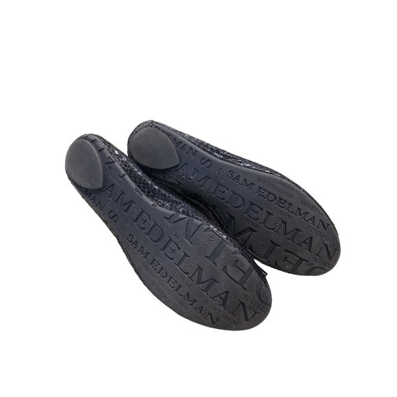 Women’s Sam Edelson black loafers /flats/shoes size 7.5M with rhinestone sku 896 - Picture 6 of 6